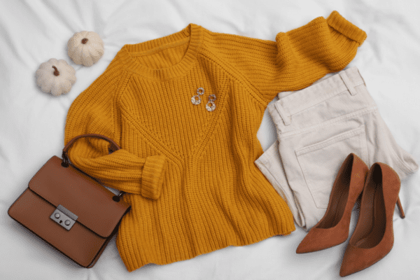 selección de complementos para un outfit de invierno