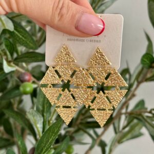 Pendientes ROMBOS dorados