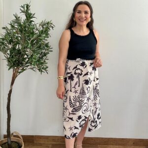 Falda PAREO estampada