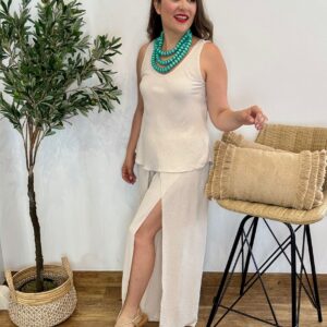 Conjunto pantalón PAREO beige