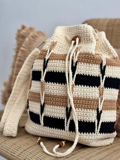 Bombonera TEJIDA tricolor