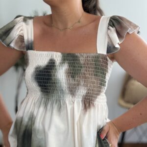 Top ESTAMPADO verde