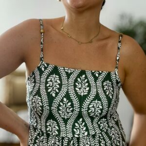 Vestido ESTAMPADO verde