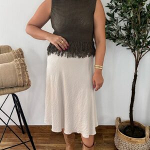 Falda FLUIDA beige