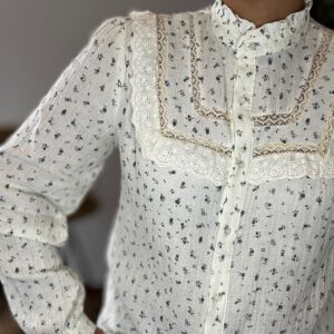 Camisa FLORES azules