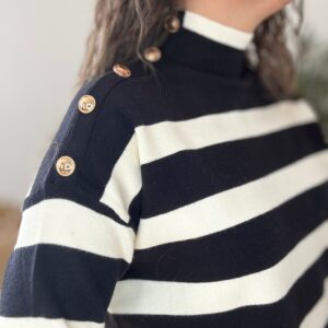 Jersey BOTONES punto negro