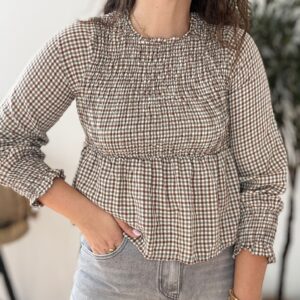 Blusa VICHY engomada