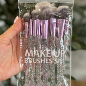 Makeup BRUSHES SET rosa&verde