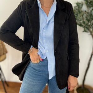 Chaqueta ANTELINA negra lazada