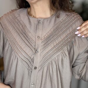 Camisa PLIEGUES topo