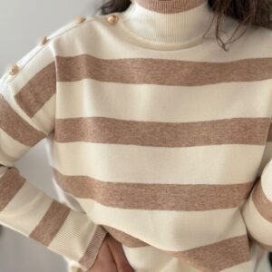 Jersey BOTONES punto camel