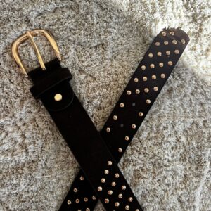 Cinturón CHOCOLATE tachas doradas