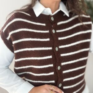 Chaleco CHOCOLATE rayas