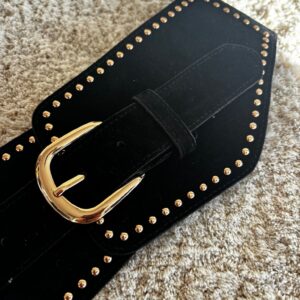 Fajín ANTELINA negro tachas