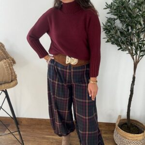 Pantalones GLOBO cuadros