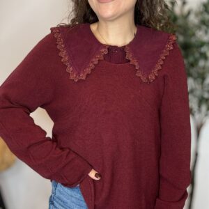 Jersey BASIC pico burdeos