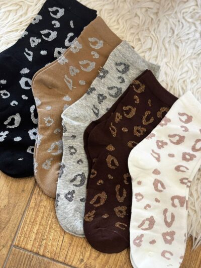 Calcetines ANIMAL PRINT brillo