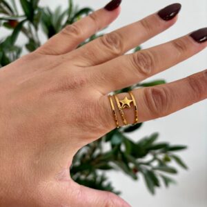 Anillo ESTRELLA triple