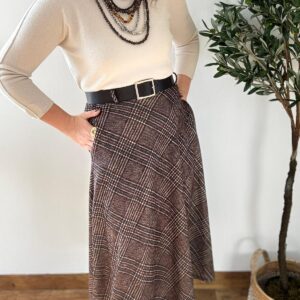 Falda CUADROS cinturón