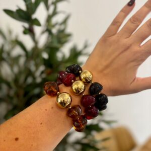 Pulseras BOLA dorada