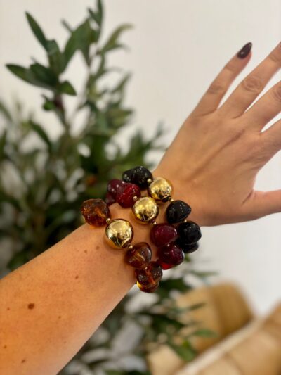 Pulseras BOLA dorada