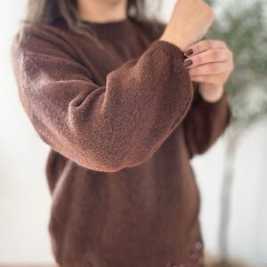 Jersey LANA básico chocolate