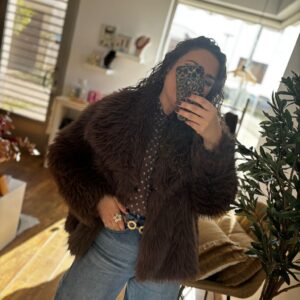 Abrigo PELO chocolate