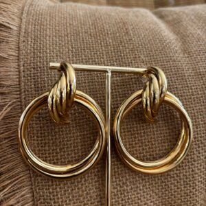 Pendiente DOBLE ARO dorado