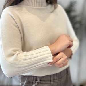 Jersey PERKIN beige brillo