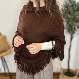 Poncho FLECOS chocolate