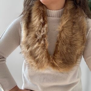 Cuello PELO sintético natural
