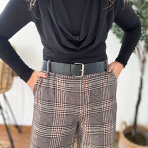 Pantalones CUADROS negro