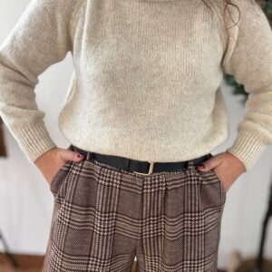 Pantalones CUADROS marrón