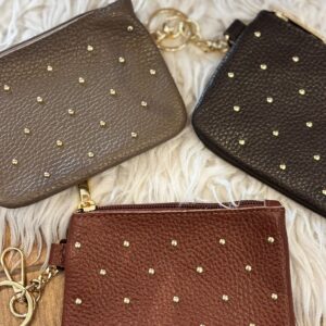 Monederos PIEL tachas