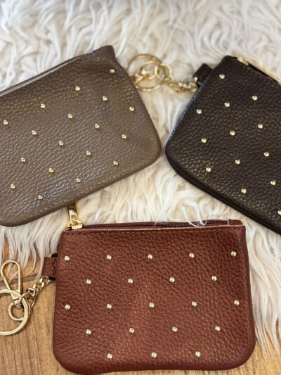 Monederos PIEL tachas