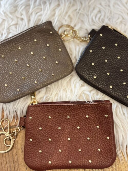 Monederos PIEL tachas