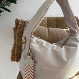 Bolso BEIGE cuelga coral