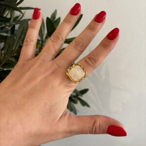 Anillo PIEDRA BLANCA