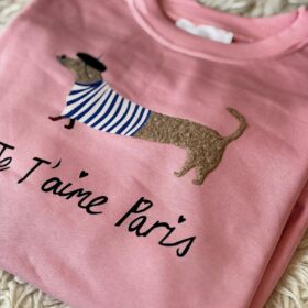 Sudadera J’AIME PARIS rosa