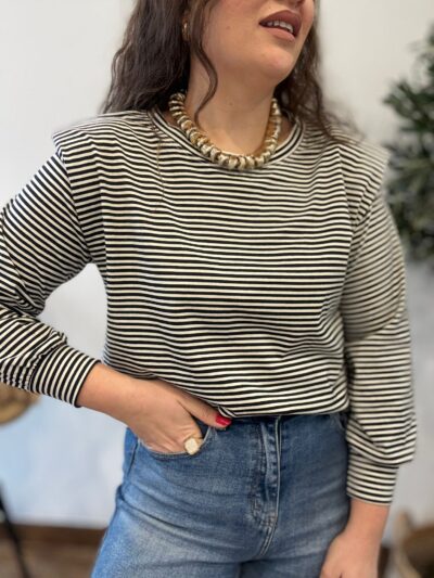 Camiseta HOMBRERAS rayas