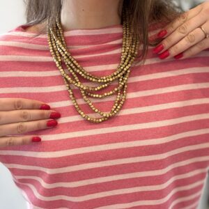 Collar MADERA dorado