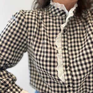 Camisa VICHY NEGRA blonda