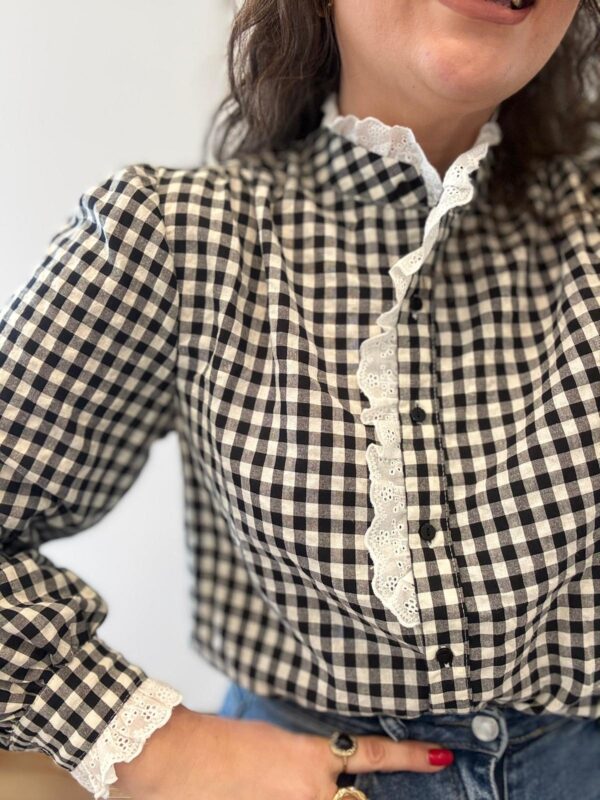 Camisa VICHY NEGRA blonda