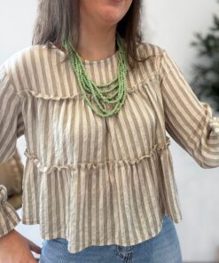 Blusa RAYAS verde