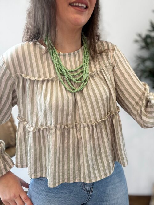 Blusa RAYAS verde