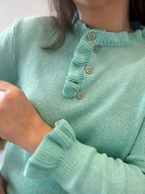 Jersey HILO volante turquesa