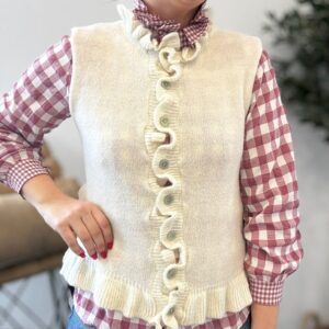 Chaleco VOLANTITOS beige