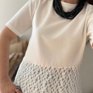 Camiseta BLANCA encajes
