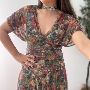 Vestido TUL estampado flores