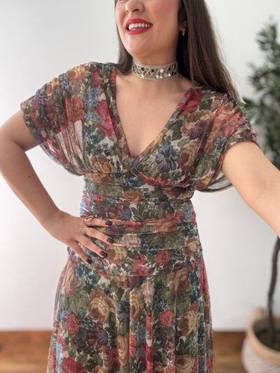 Vestido TUL estampado flores